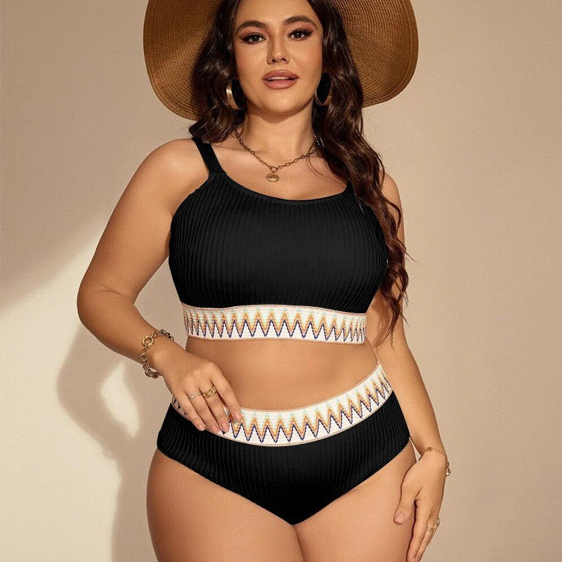 Women’s Sporty Bikini Set with High Waist and Elastic Band Mune Fashion