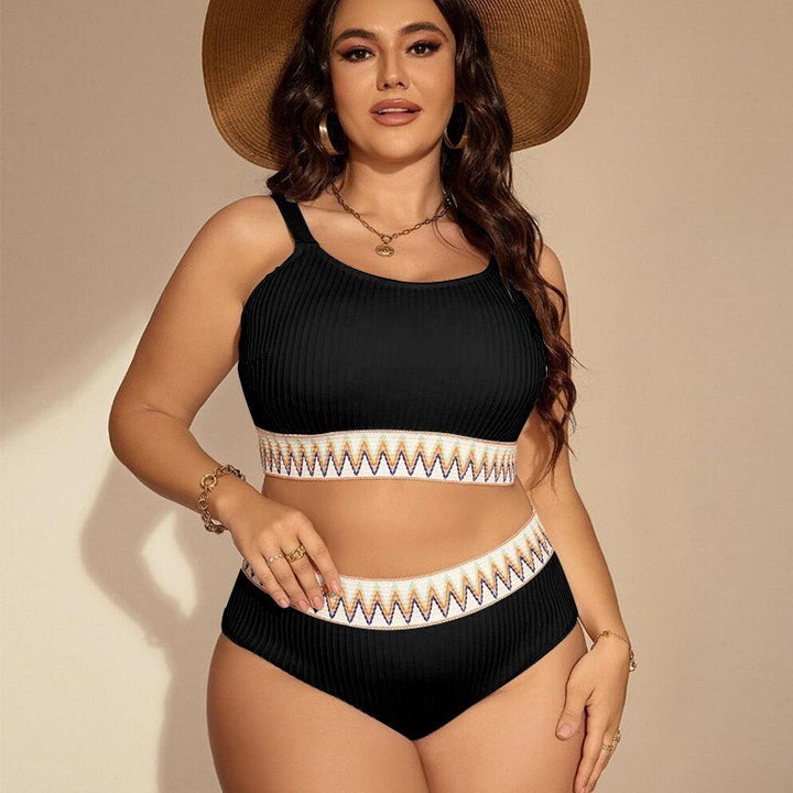 Women’s Sporty Bikini Set with High Waist and Elastic Band Mune Fashion