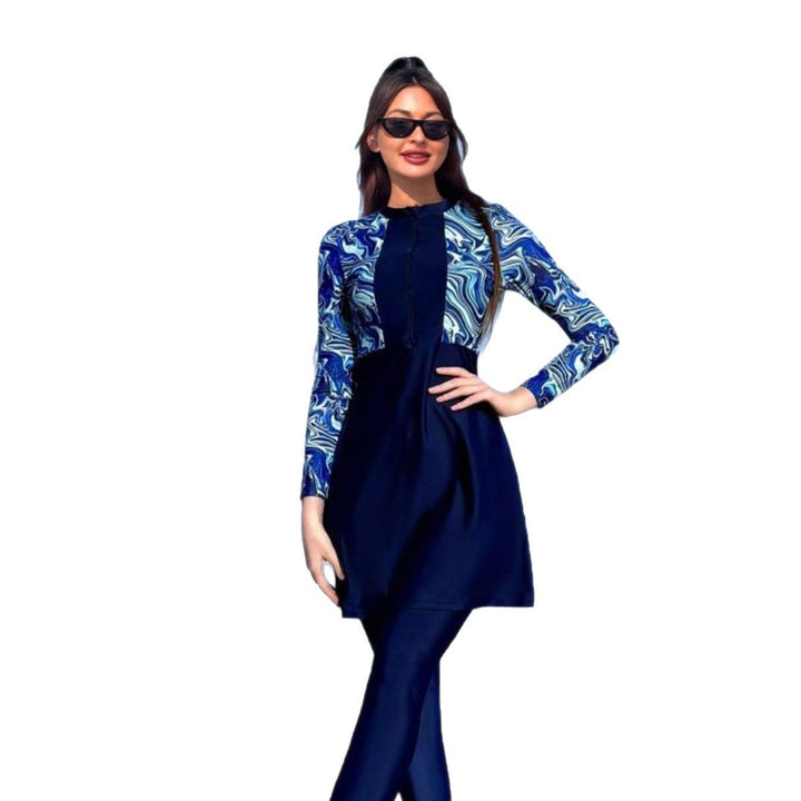 Women's modern surf suit with long sleeves and flowing skirt Mune Fashion