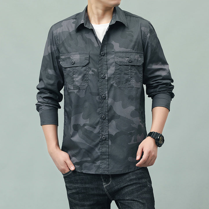 Men's Camouflage Shirt with Pockets Mune Fashion