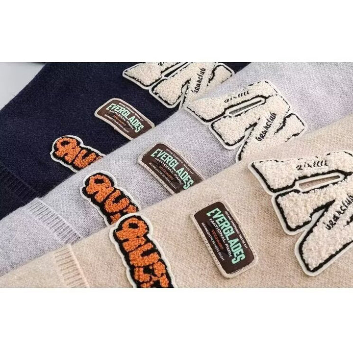 Women's Cozy Cardigan with Colorful Applications Mune Fashion