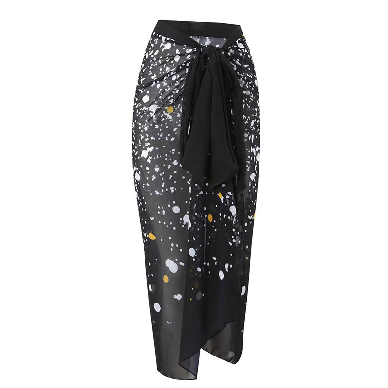 Damen Maxi-Rock mit elegantem Wickeldesign und floralem Muster Echo Archiv