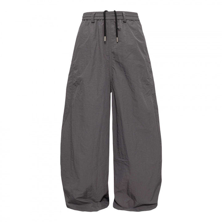 Women Wide-Cut Harem Pants with Elastic Waistband, Drawstring and Balloon Legs Mune Fashion