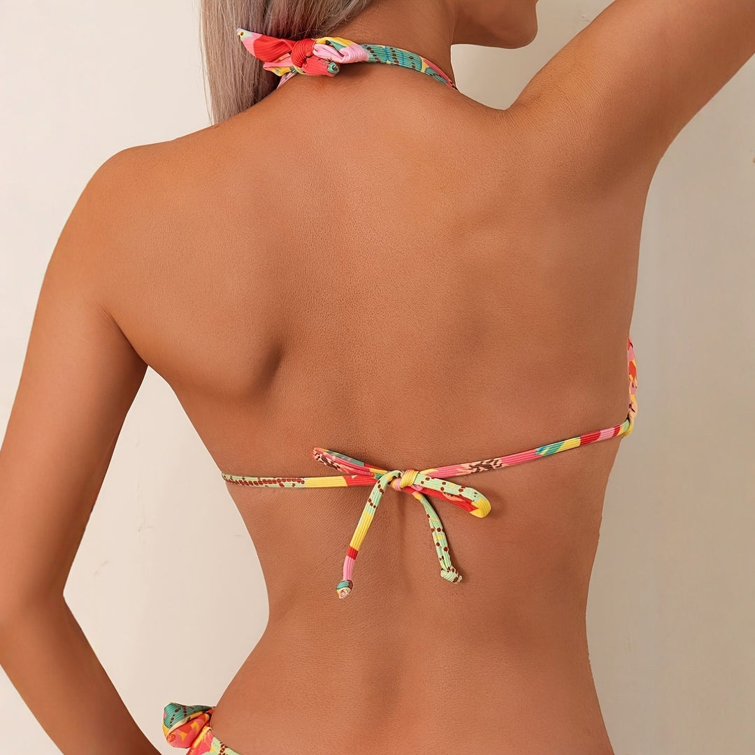 Women Triangle Bikini with refined ties Mune Fashion