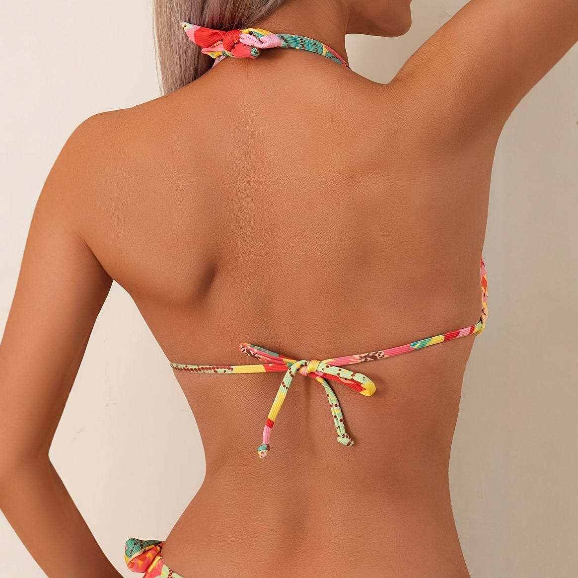 Women Triangle Bikini with refined ties Mune Fashion
