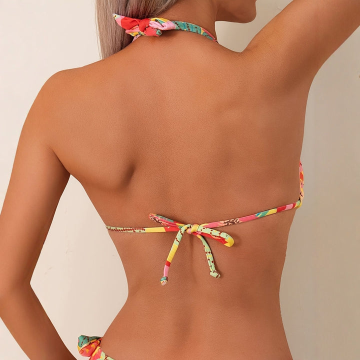 Women Triangle Bikini with refined ties Mune Fashion