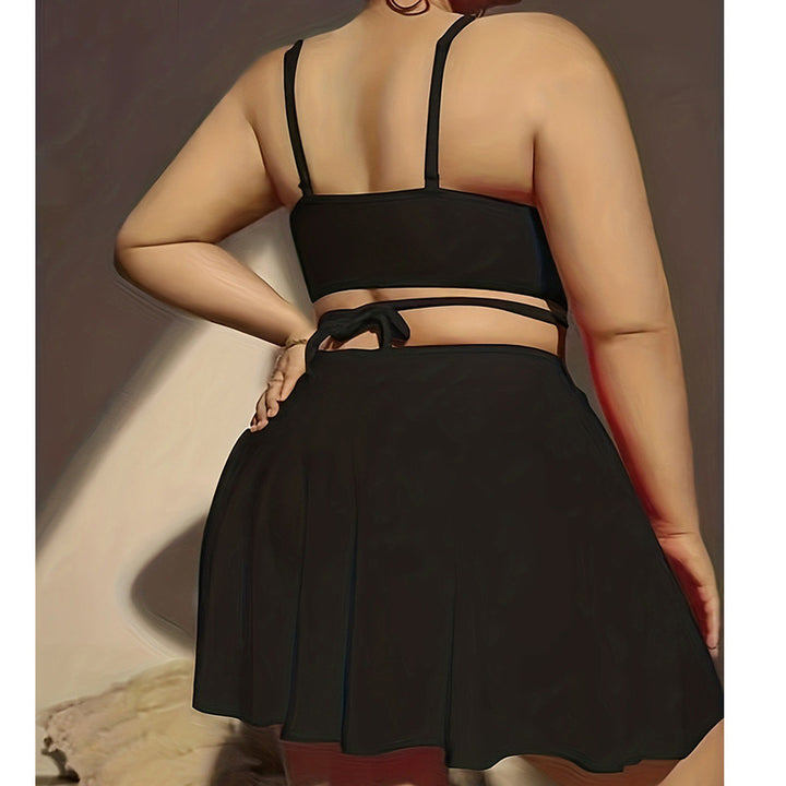Women's bikini set with elegant wrap skirt and sporty top Mune Fashion