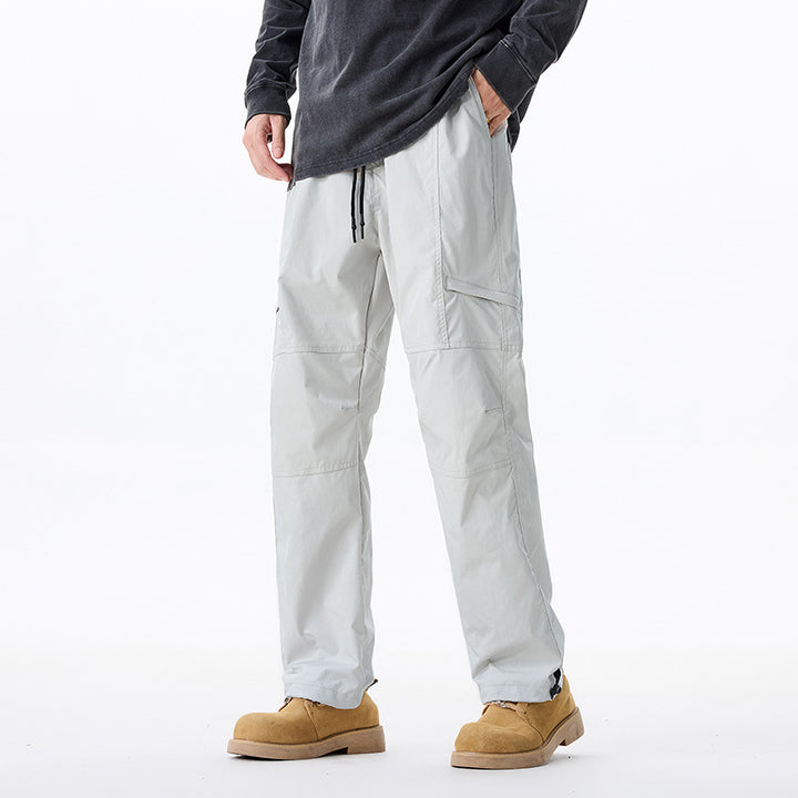 Men's Technical Utility Cargo Pants with Reinforced Knee Panels and Adjustable Hem Mune Fashion