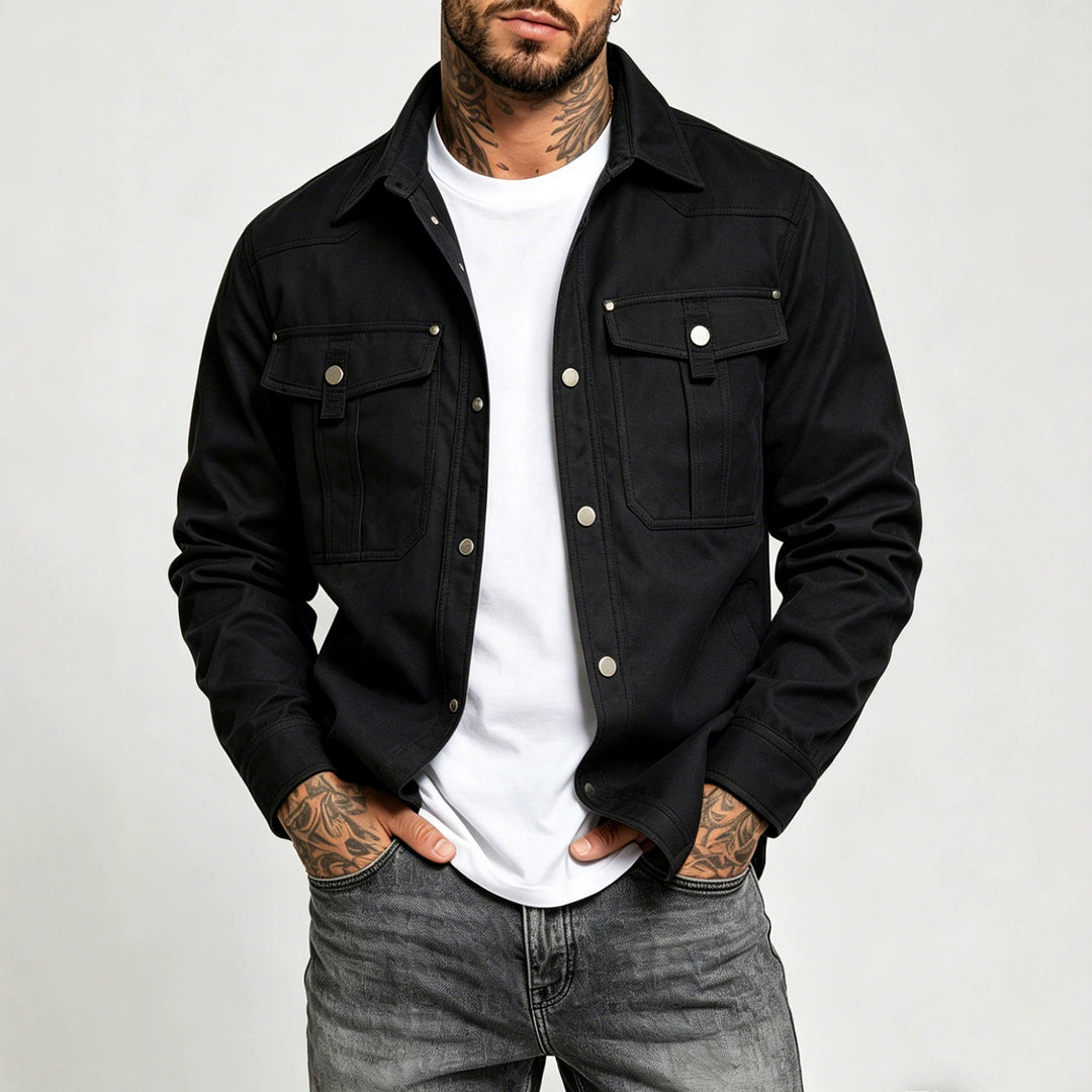Men's Canvas Shirt Jacket Mune Fashion