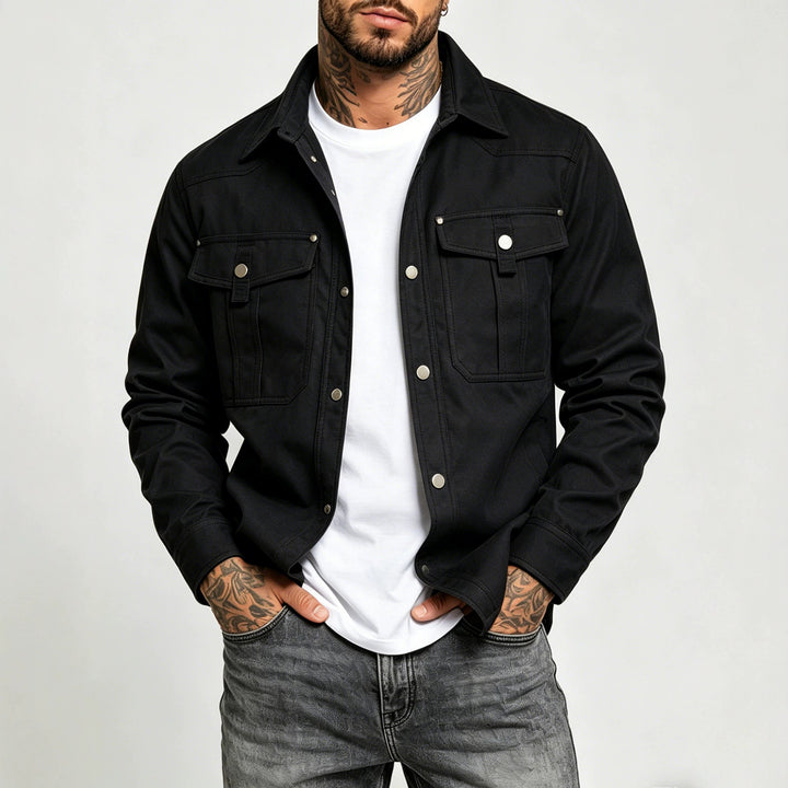 Men's Canvas Shirt Jacket Mune Fashion