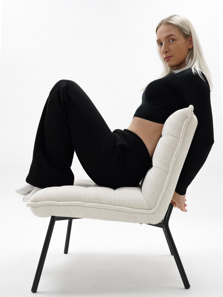 Women's Comfortable Sweatpants with Elastic Waistband and Side Pockets Mune