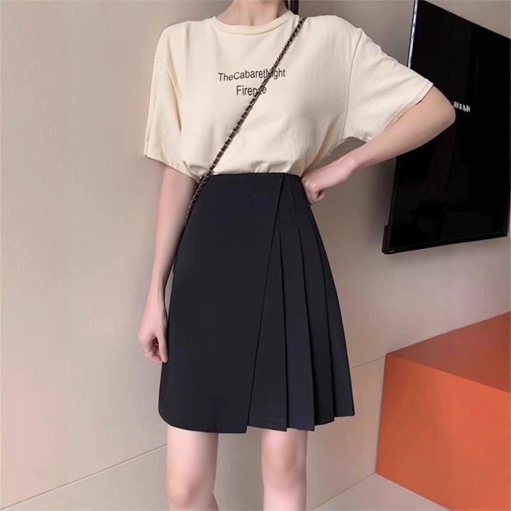 Women's Pleated Mini Skirt with High Waist Mune Fashion