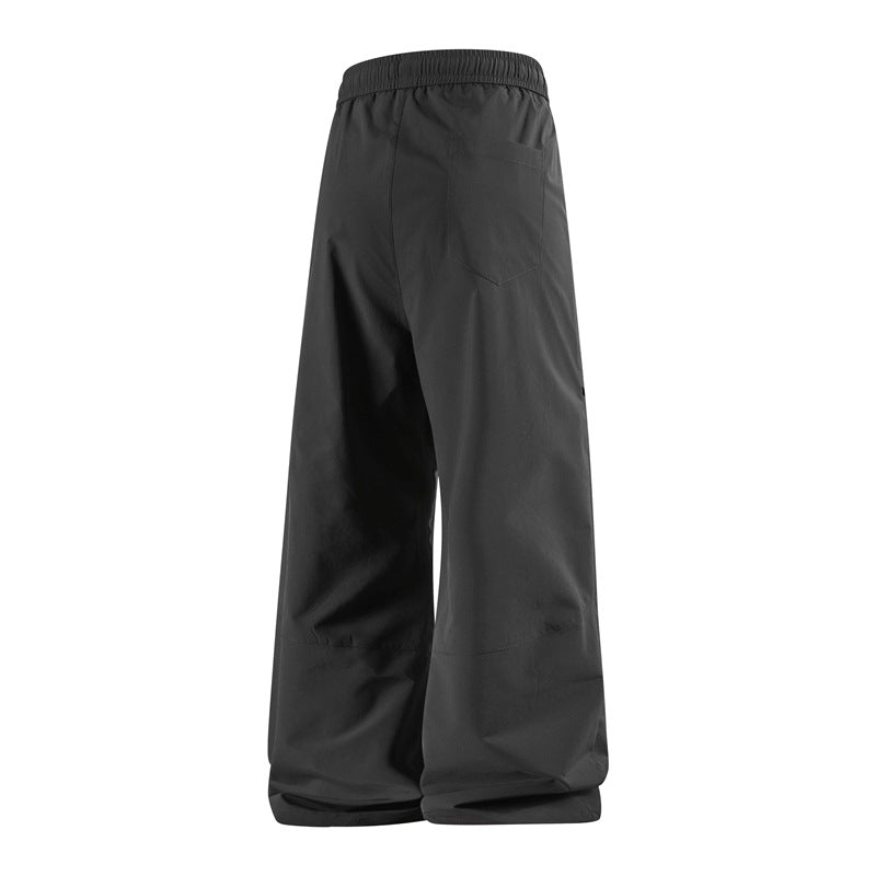 Men's Stylish Cargo Pants with Elastic Waistband and Practical Zipper Pockets Mune Fashion