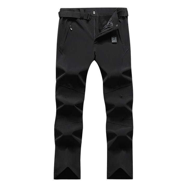 Men's softshell functional pants with knee pre-shaping, adjustable waistband, and integrated belt loop Mune Fashion