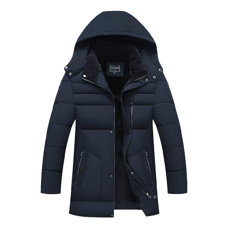 Men's Padded Parka Jacket with Hood, Teddy Lining & Windproof Insulation Mune Fashion