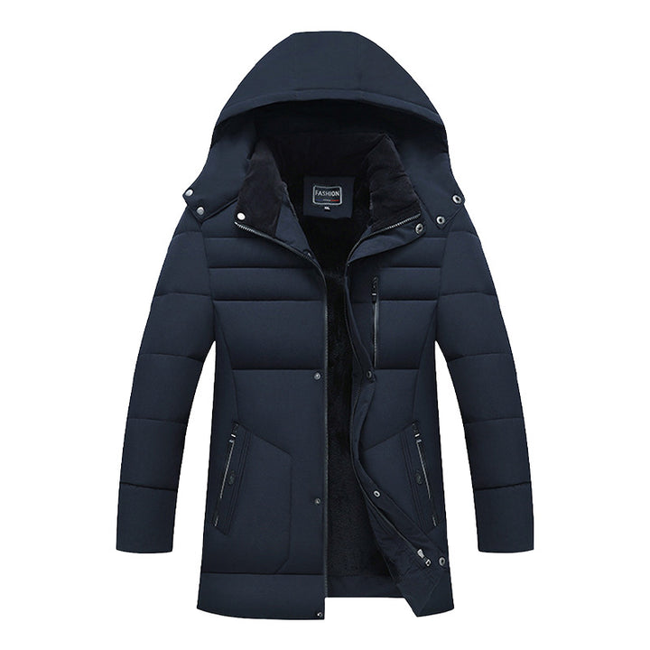 Men's Padded Parka Jacket with Hood, Teddy Lining & Windproof Insulation Mune Fashion