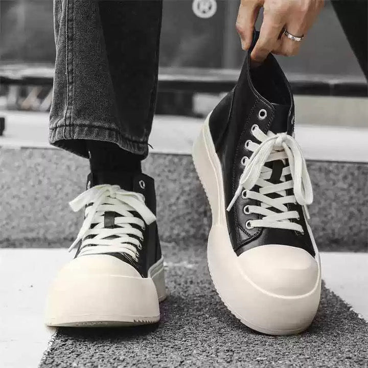Women's High Top Sneakers with Fashionable Design and Comfortable Sole Mune Fashion