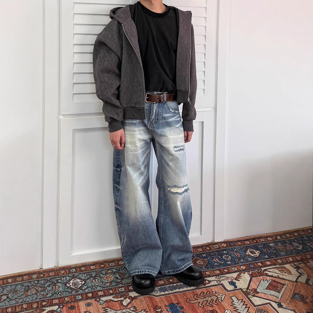 Women's Wide-Cut Denim Jeans Mune Fashion