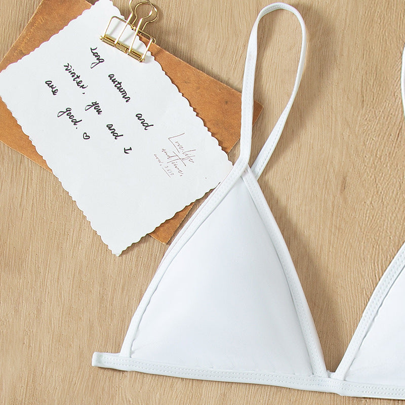 Women's triangle bikini set with thin straps and minimalist design Mune Fashion