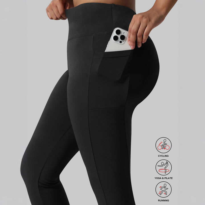 Women's capri training tights with high waistband, slim fit and side pockets Mune Fashion