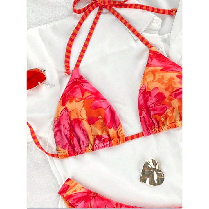Ladies Triangle Bikini with trendy floral pattern Mune Fashion