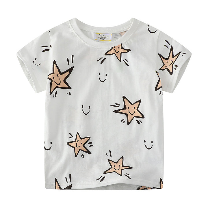 Children's T-Shirt with cheerful star pattern Mune Fashion