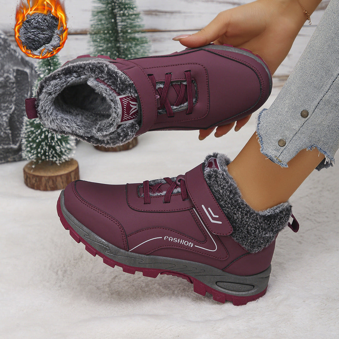 Women's Winter Boots with Warm Lining and Slip-Resistant Sole Mune