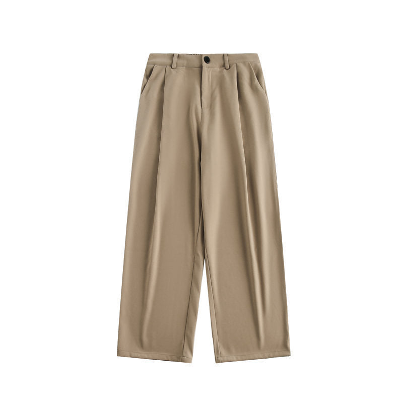 Ladies wide high-waisted trousers with pleats and wide leg Mune Fashion