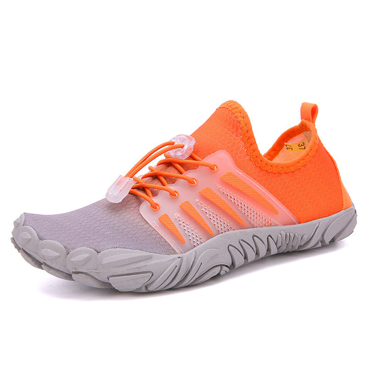 Women's flexible barefoot water shoe with perforated quick-drying construction and non-slip tread sole Mune Fashion