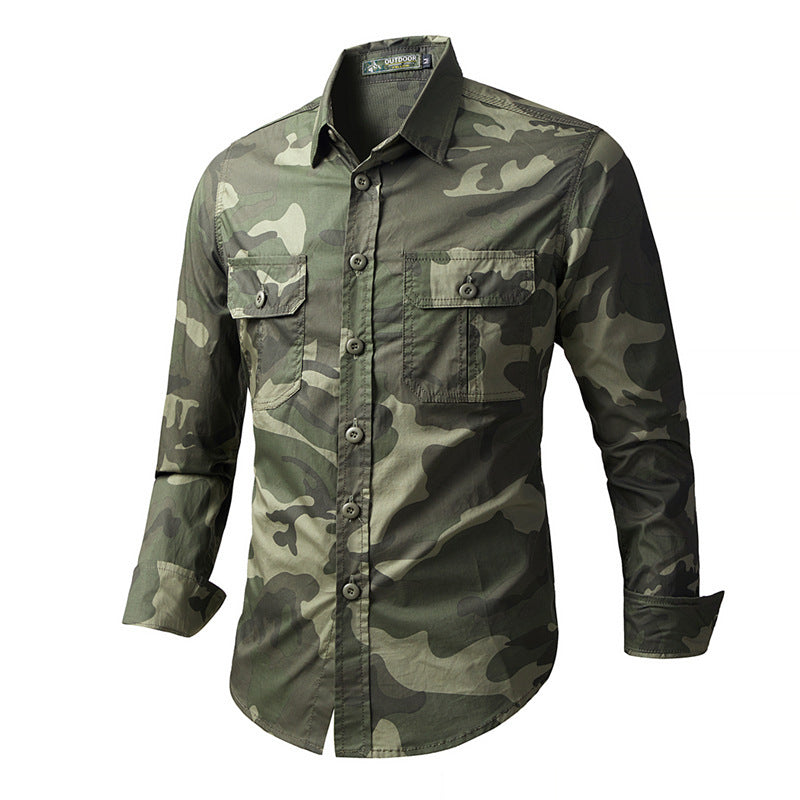 Men's nan Field Shirt made of technical ripstop with double reinforced chest pockets and ergonomic cut Mune Fashion