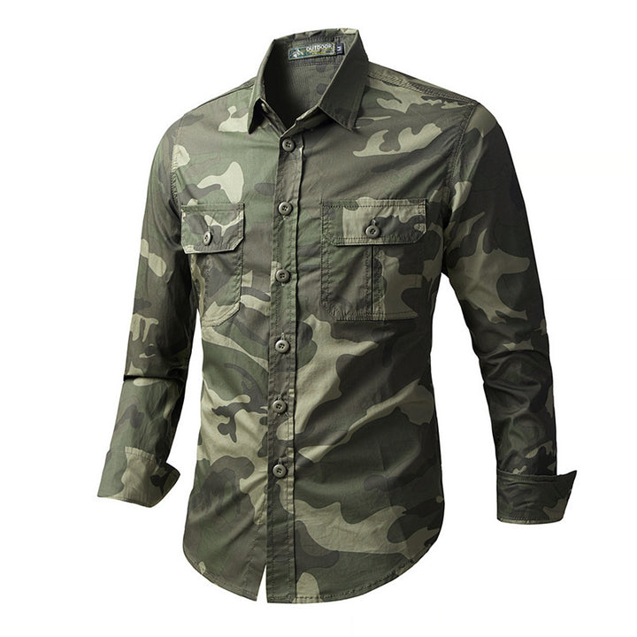 Men's nan Field Shirt made of technical ripstop with double reinforced chest pockets and ergonomic cut Mune Fashion