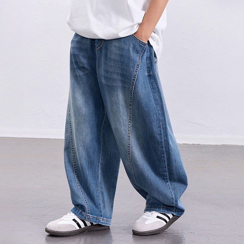 Unisex wide denim pants in a casual style Mune Fashion