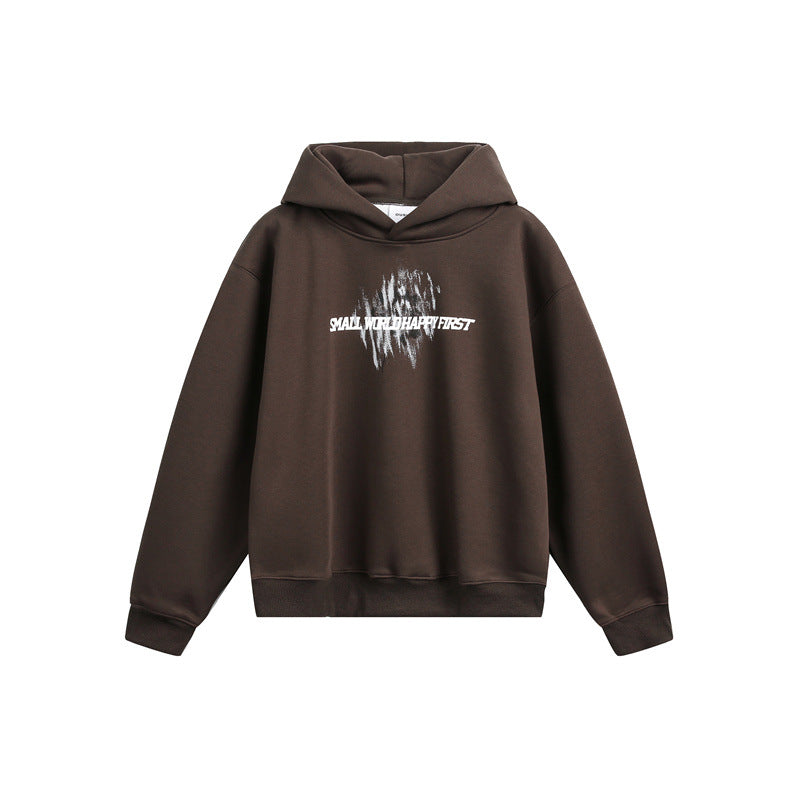 Unisex hoodie with relaxed fit and abstract front print Mune Fashion