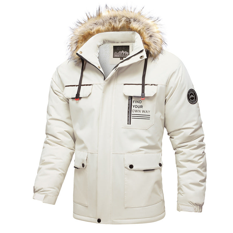 Men's Multifunctional Winter Jacket with Fur Collar Mune Fashion
