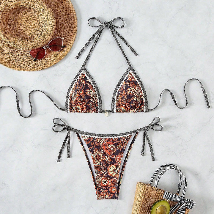 Women's Triangle Bikini with sophisticated lacing details Mune Fashion
