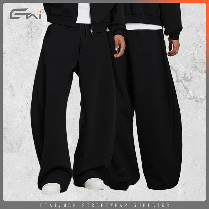 Women's loose-fitting jogging pants with elastic waist, drawstring, and side pockets Mune Fashion