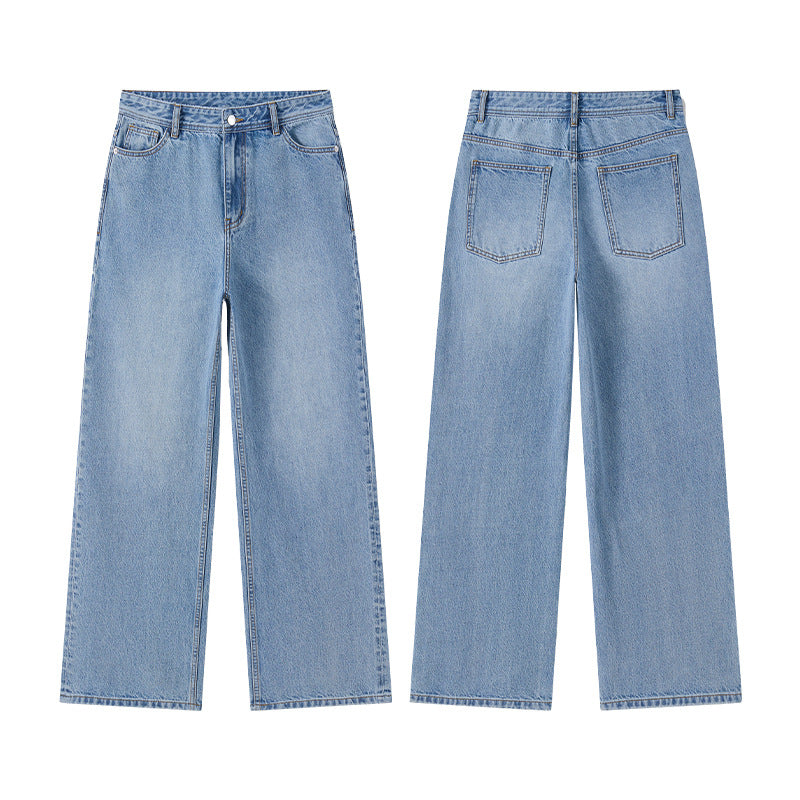 Women's relaxed jeans with extra wide leg, high waist and clean minimal design Mune Fashion