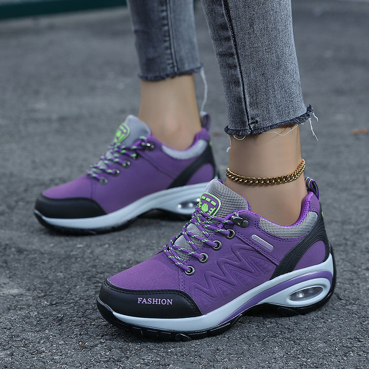 Ladies nan sporty wedge sneakers with padded air cushion sole Mune Fashion