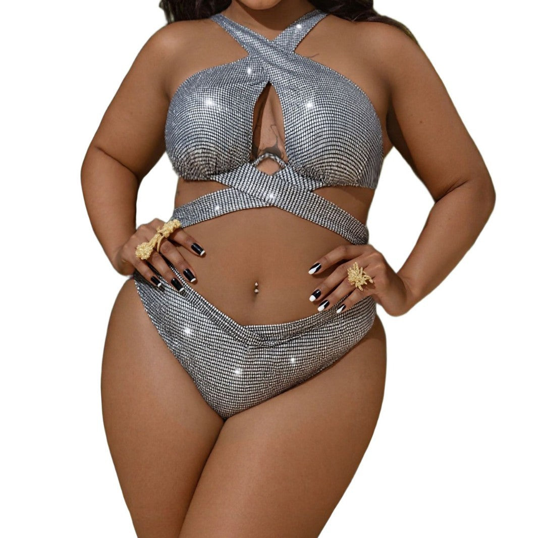 Ladies Glittering Bikini Set Mune Fashion