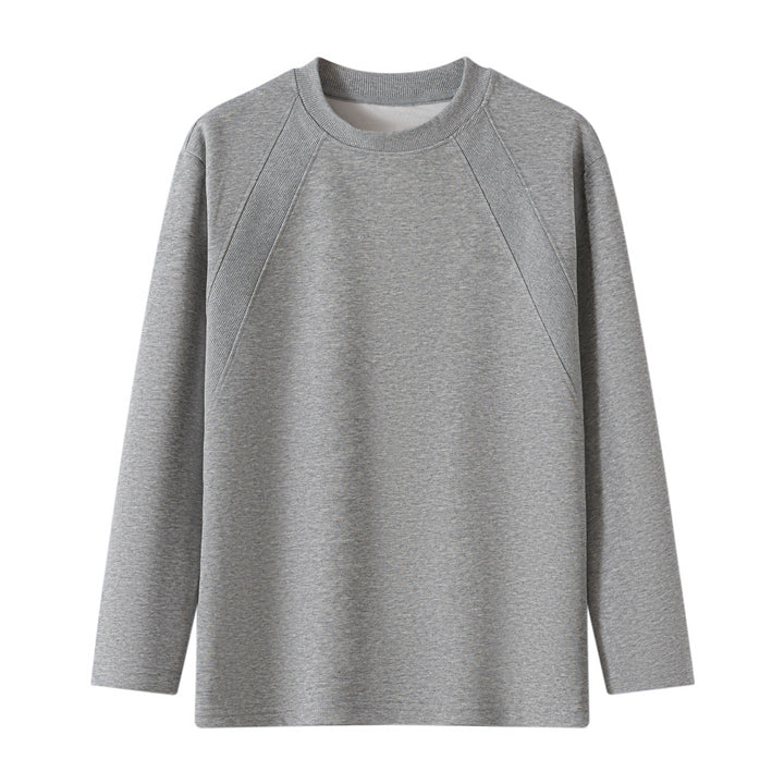 Unisex Oversize Long Sleeve Sweatshirt with Raglan Seams and Ribbed Round Neck Mune Fashion