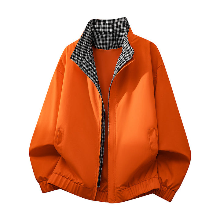 Men's Comfortable Transitional Jacket with Checked Lining Mune Fashion