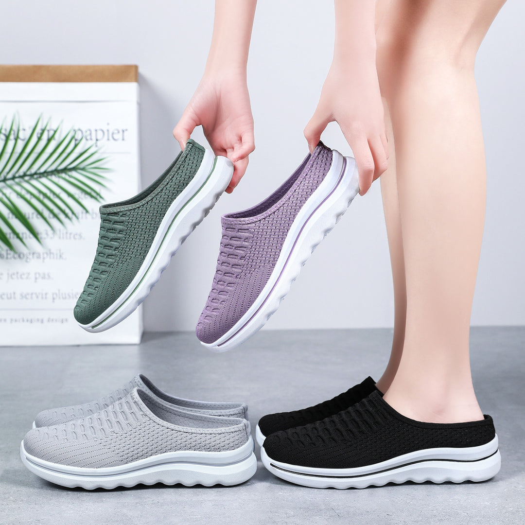 Women's seamless comfort slip-ons with knitted upper material and cushioned profile sole Mune Fashion