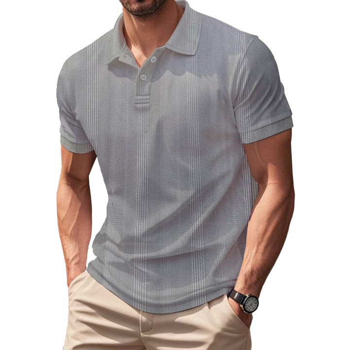 Men's Breathable Polo Shirt made from Cotton Blend with Slim Fit Mune Fashion
