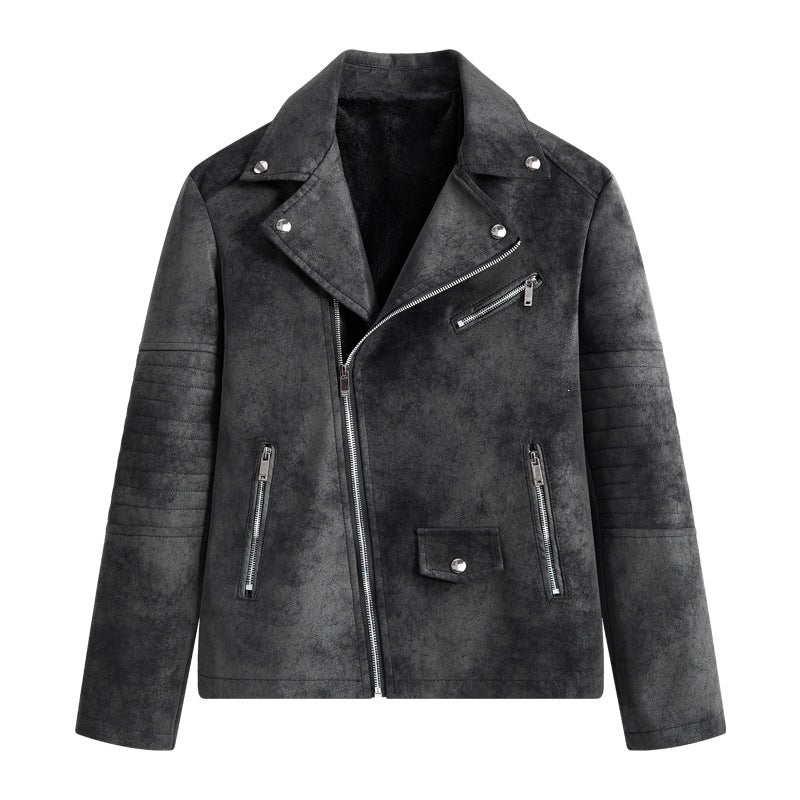 Men's Stylish Faux Leather Blouson Jacket Mune Fashion