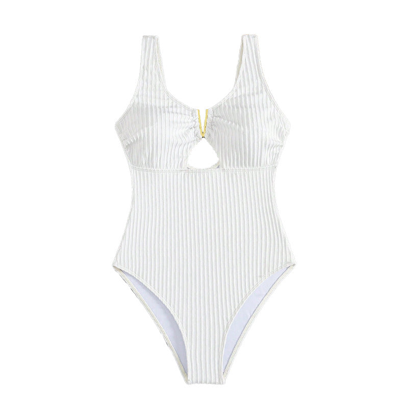 Women's High-Waist Swimsuit with Cut-Out Mune Fashion