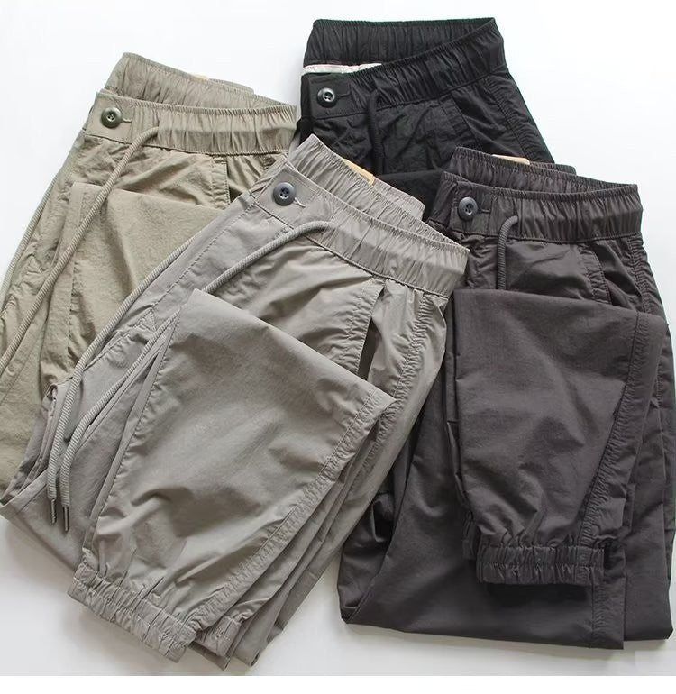 Men's Fashion Cargo Pants with Elastic Waistband Mune Fashion