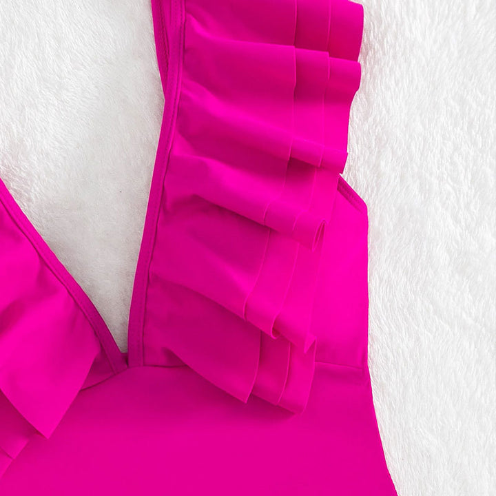 Women's one-piece swimsuit with playful ruffle design Mune Fashion