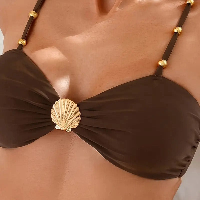 Women's bikini set with decorative shell detail Mune Fashion