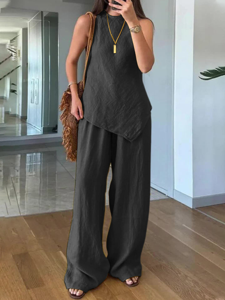 Ladies Lightweight and Flowing Two-Piece Set Mune Fashion