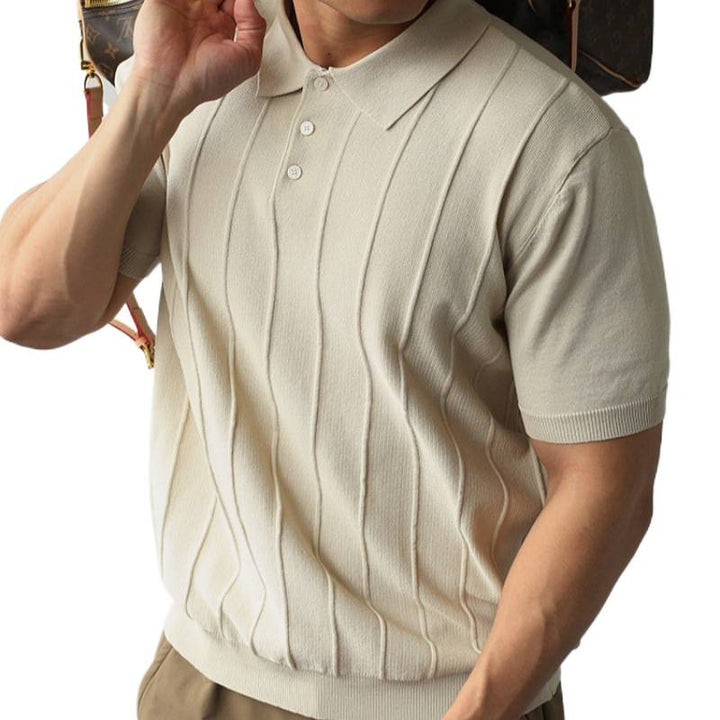 Men's Short Sleeve Polo Shirt with Structure Mune Fashion